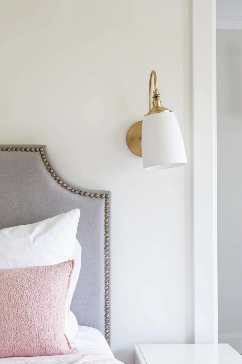 LED sconce with soft glow in a child's bedroom