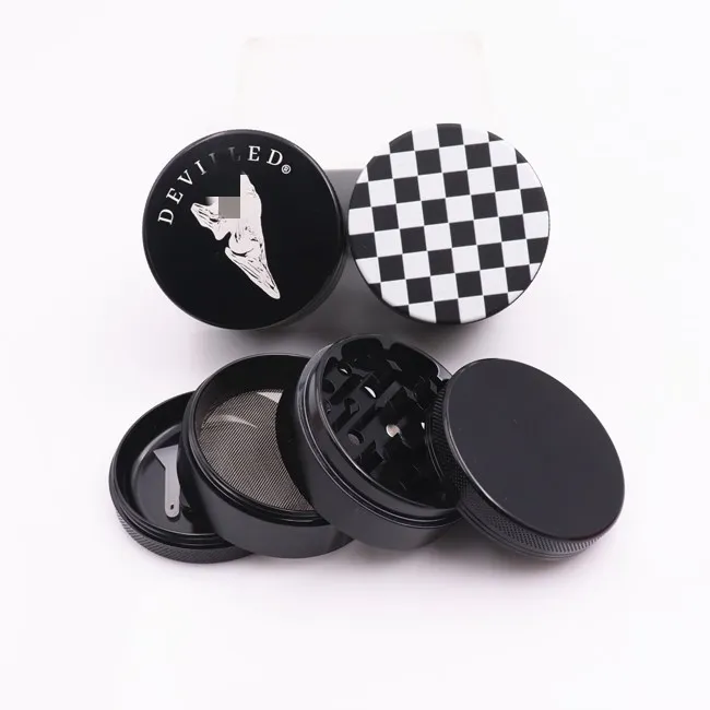 

wholesale Excellent quality herb grinder zinc grinder 2021 Fashion design 55mm grinder, Mix colors