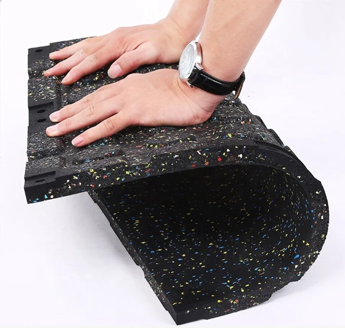 

EPDM good quality indoor rubber gym mat flooring cheap price anti slip exercise gym puzzle mat, Colored dots