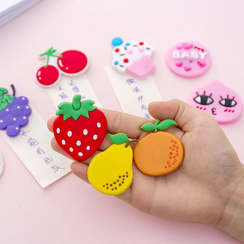 

Kawaii Cartoon Fruit Sticker Fridge Decor for Refrigerator Children Magnets Message Board Magnet Home Decoration