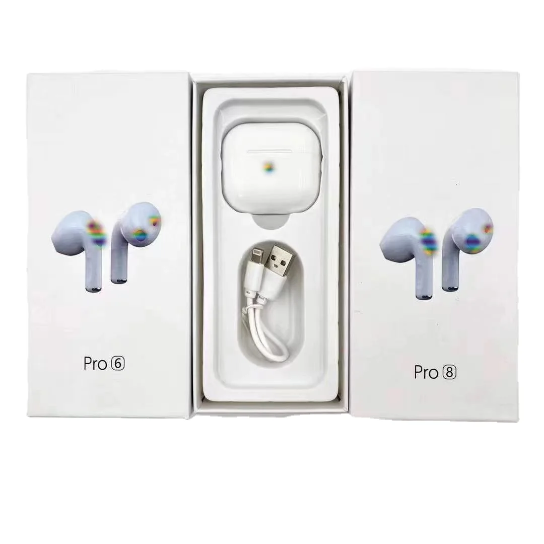 

Best Price TWS PRO6 BT5.0 Earphone touch-controlled Sport Earphone Outdoor Headset Wireless Earphone ipx4, White