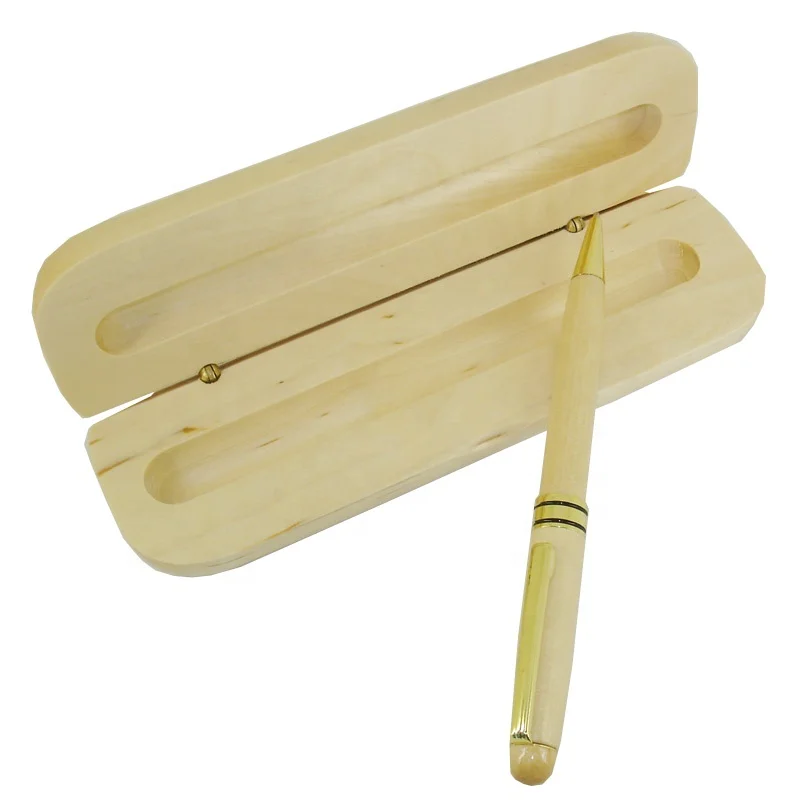 

ACMECN Wholesale Wood Pen Kits with Pen Box as Gift Wooden Metal Ball Pen, Maple
