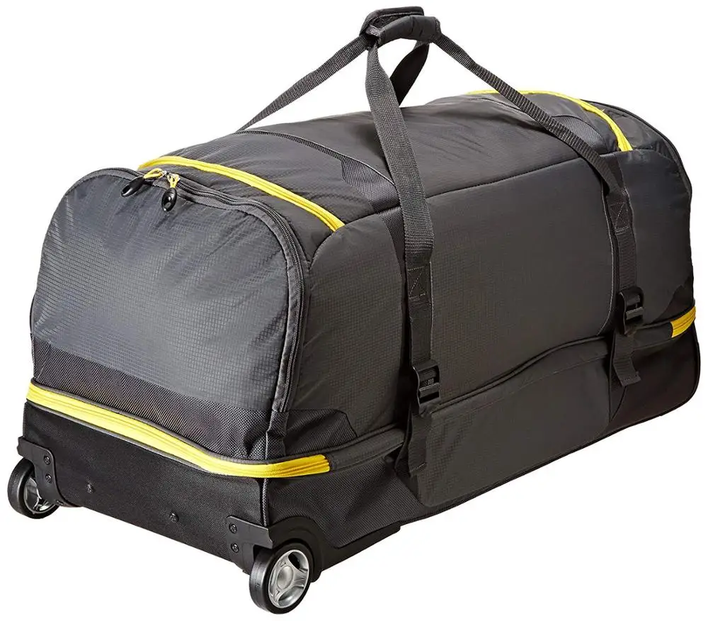 

2019 New Fashion 28" Drop-Bottom Wheeled Duffel Bag Trolley Travel Bag Rolling Backpack, Grey or customized