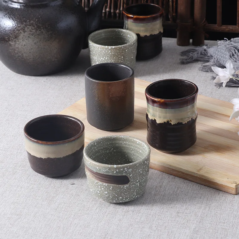 

200ML Japanese Style Ceramic Coffee Cappuccino Mug Home Retro Kung Fu Tea Cup