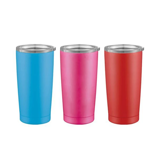 

Stainless Steel 20 Oz Tumblers Double Wall Insulated Water Tumbler Cups