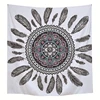 Indian Mandala Tapestry Wall Hanging Black & White Elephant Hippy Beach Throw College Dorm Decor