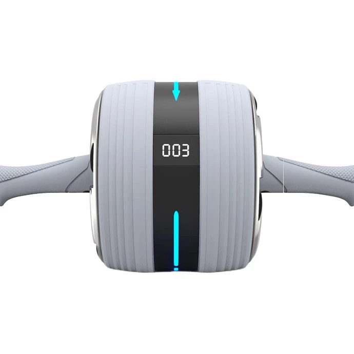 

Digital abs roller HD LED display 2.3m long range rebound anti-slip handle ab wheel abs roller customise roller for abs