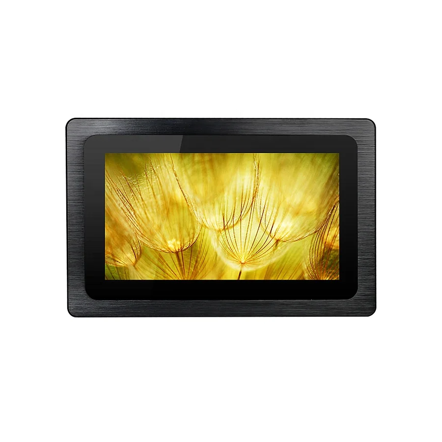 

Industrial Texture Waterproof  12" Embedded Industrial Touch Screen Monitor Lcd Display, Silver or black
