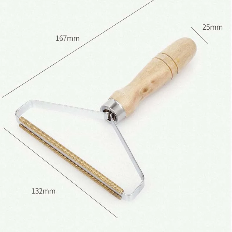 Wooden Cashmere Sweater Fabric Clothes Lint Remover Trimmer Shaver