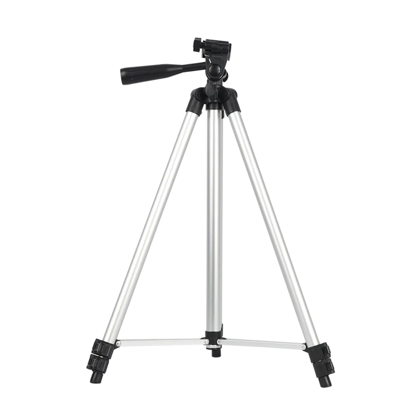 

Professional Live Broadcast Tripod, 3110 130Cmwith Ring Fill Light, Phone Clip,Color Box, Silver