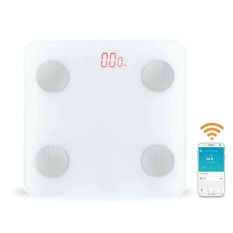 

Amazon Best Seller Body Fat Scale Smart BMI Digital Bathroom Weighing scale digital electronic scale custom LOGO, Black/white