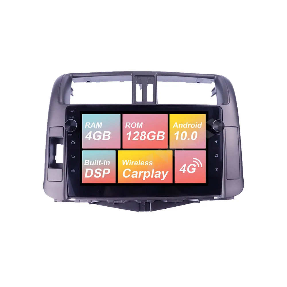 

Android 10 4+128G Audio Navigation GPS For Toyoya Prado 2010-2013 Screen Car Carplay Radio DVD Player Stereo Multimedia DSP