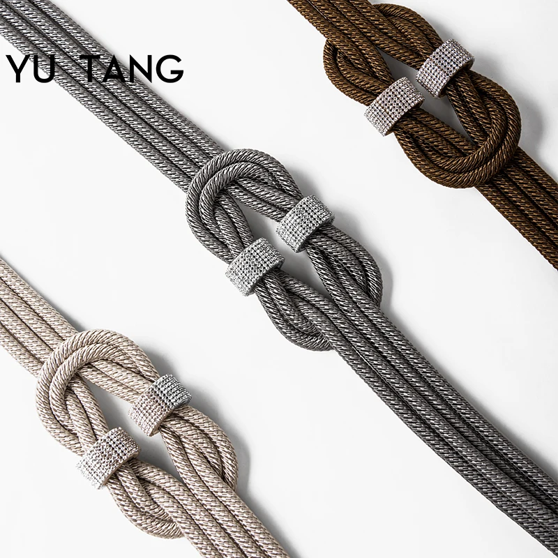 

Modern Series Luxury Curtain Accessories Crystal Curtain Strap Window Curtain Tieback, Grey, beige, coffee