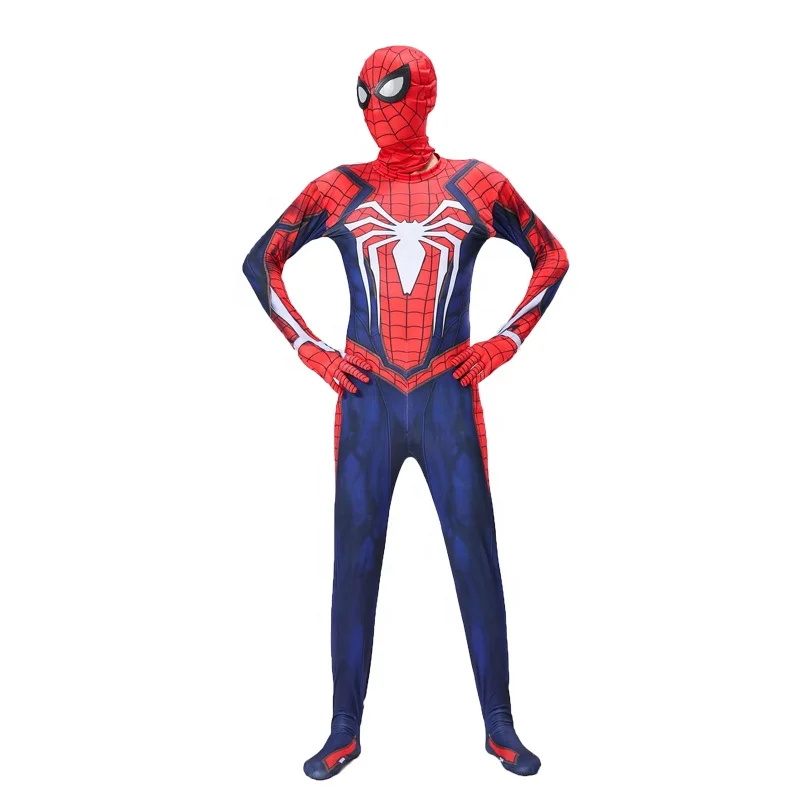 

HOT SALE Adult Kids Jumpsuit Marvel Superhero Anime Cosplay clothes costume spiderman ps4