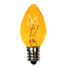 High Quality C7 Incandescent Christmas Bulbs Amber Transparent Glass E12 5 Watts 130V