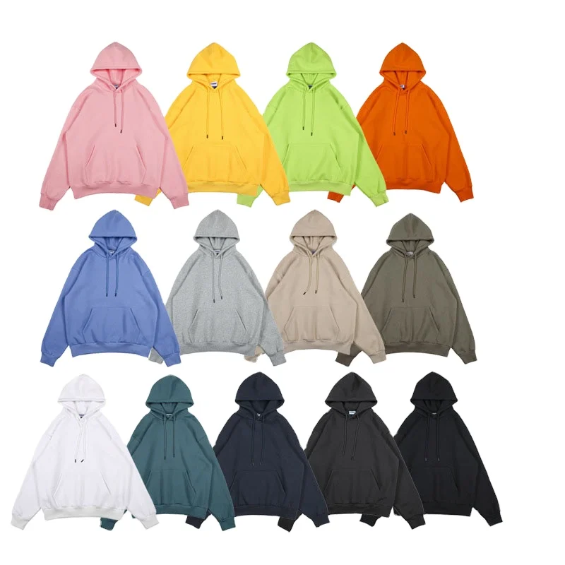 

2021Spring Fleece Oversized Pocket Hooded Casual Sweatshirt Hip Hop Classic Hoody Tops Men Clothing, As picture