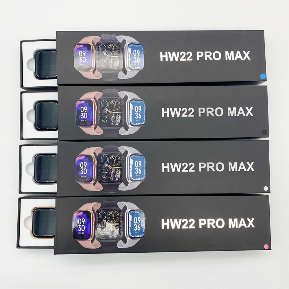 

Dropshipping Hw22 Pro Max Smart RD FIT App Watch Series 7 Wireless Charge 1.75 Inch Screen Smart Watch 2022 HW22 Pro Max