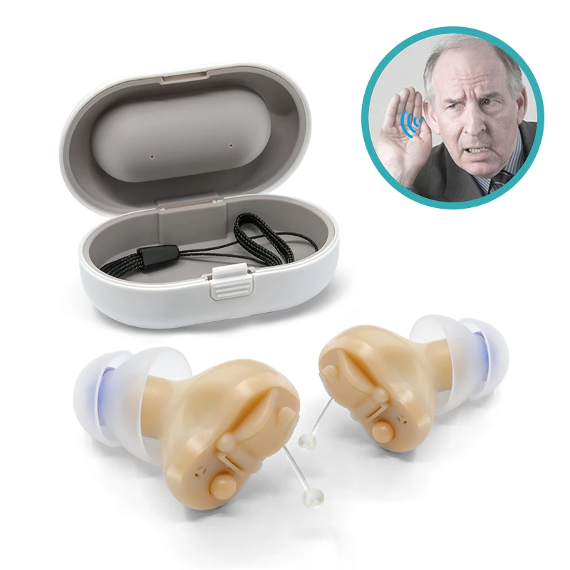

OTC Rechargeable CIC Micro Ear Invisible Deafness Aids for The Deaf Sound Amplifier Hearing Aid Digital Processing Health Care