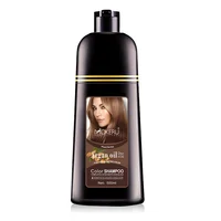 

Free shipping Mokeru Natural Argan Oil Essence Fast Hair Color Shampoo For Women Dry Hair Dye Permanent Shampoo For Grey Hair