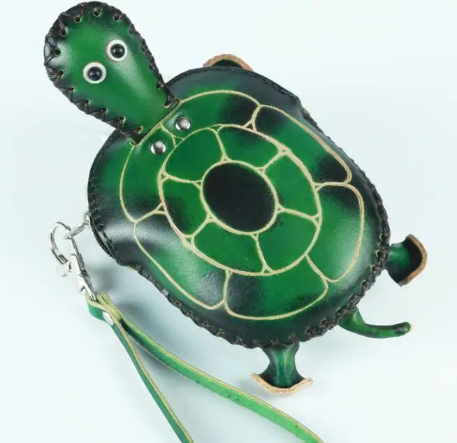 

Cheap sale coin animal shape purse keychain Genuine leather purse