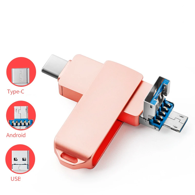3 IN 1 usb pen drive 3.0 128gb For IOS Android mobile Instant Share or Transfer Files Phone OTG USB Flash Drives - ANKUX.COM