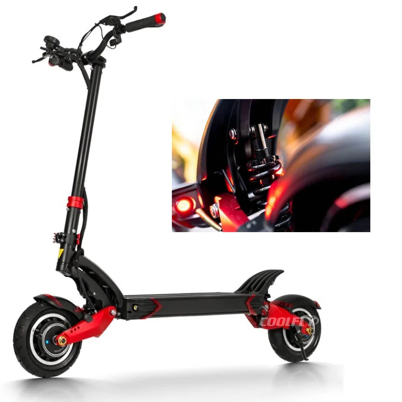 COOLFLY newest e-scooter 52V 2000W 2400W 18.2AH max speed 65km/h powerful la trottinette dualtron x varla e scooter