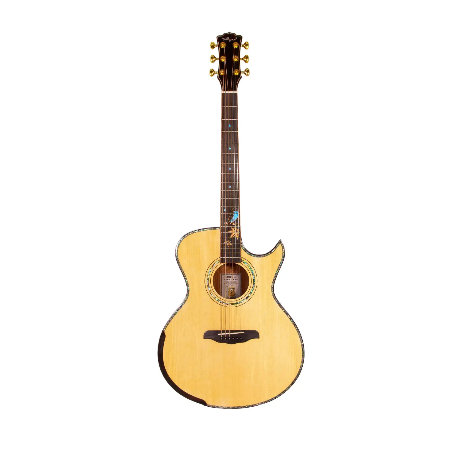 

Wholesale Cheap  Cutaway Spruce Novice Bright Acoustic Guitar, Natural/sunset color