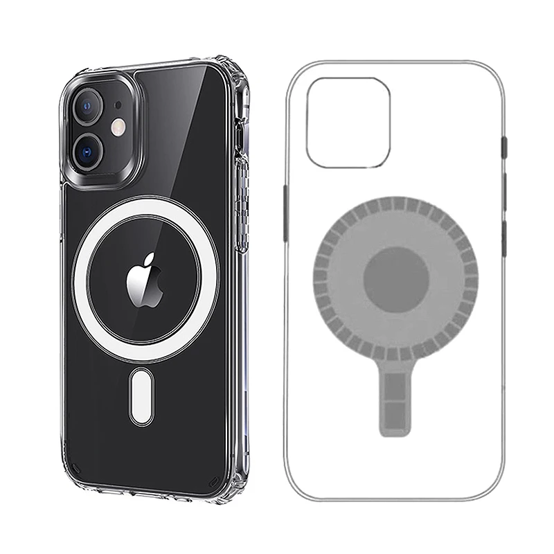 

Free sample aedilys 3d leopard Clear Magnetic Cell Phone Case For magsafe iphone 12 pro max, Multi