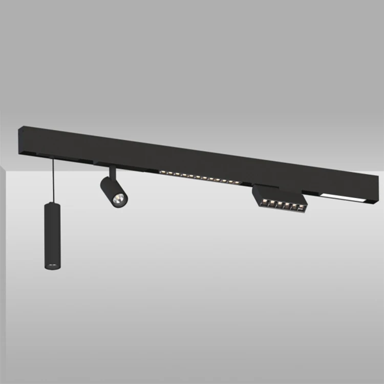 

ECOJAS 10W COB Modern High Quality Beam Angle Adjustable Magnetic Rail Led Track Lighting Linear Light spot light for home bar