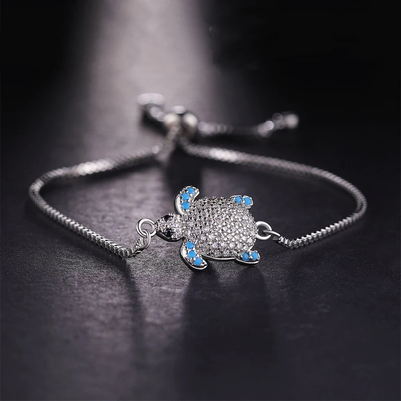 

Fun Cute Small Animal Jewelry Bracelet Fish Starfish Crab Tortoise Snail Adjustable Thin Bracelet, As same as picture