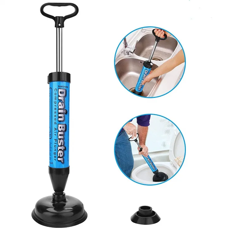 
Powerful High Pressure Multi Drain Plunger Powerful Suction Plunger Toilet Dredger Air Pressure Toilet Plunger Cleaner 