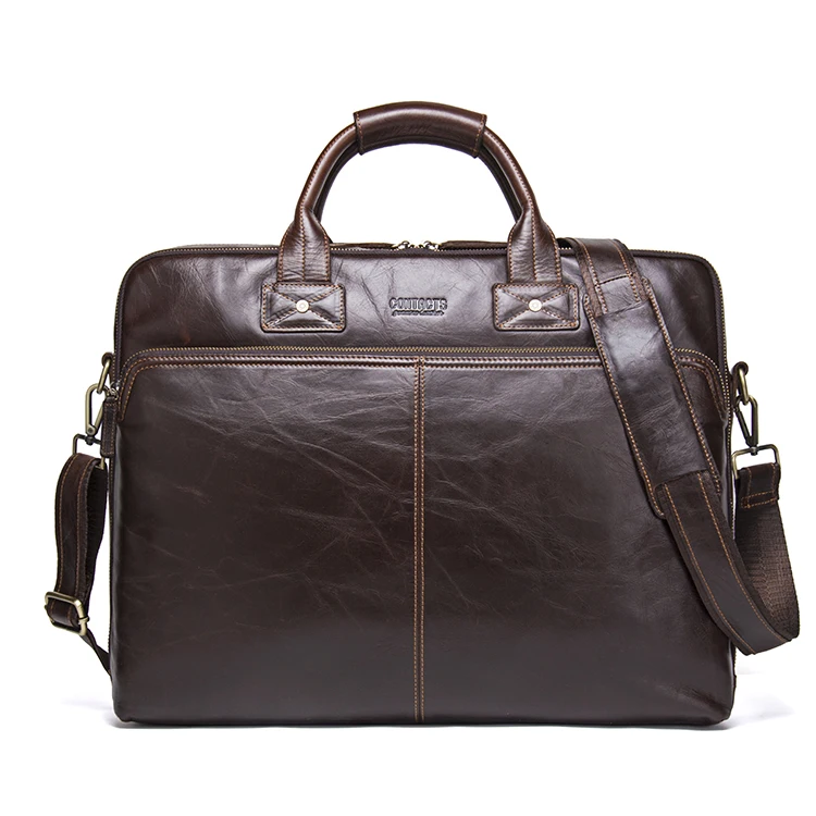 

15.6 inch Laptop Bag Travel Briefcase Bussiness Carrying Handbag Mens laptop Bag Leather, Brown or customized color