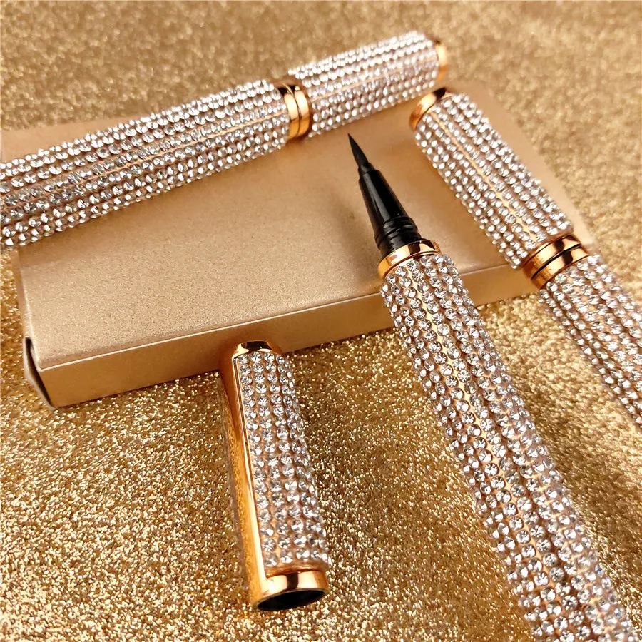 

diamond eyeliner clear eyeliner glue eyeliner adhesive pen, Black, brown, white