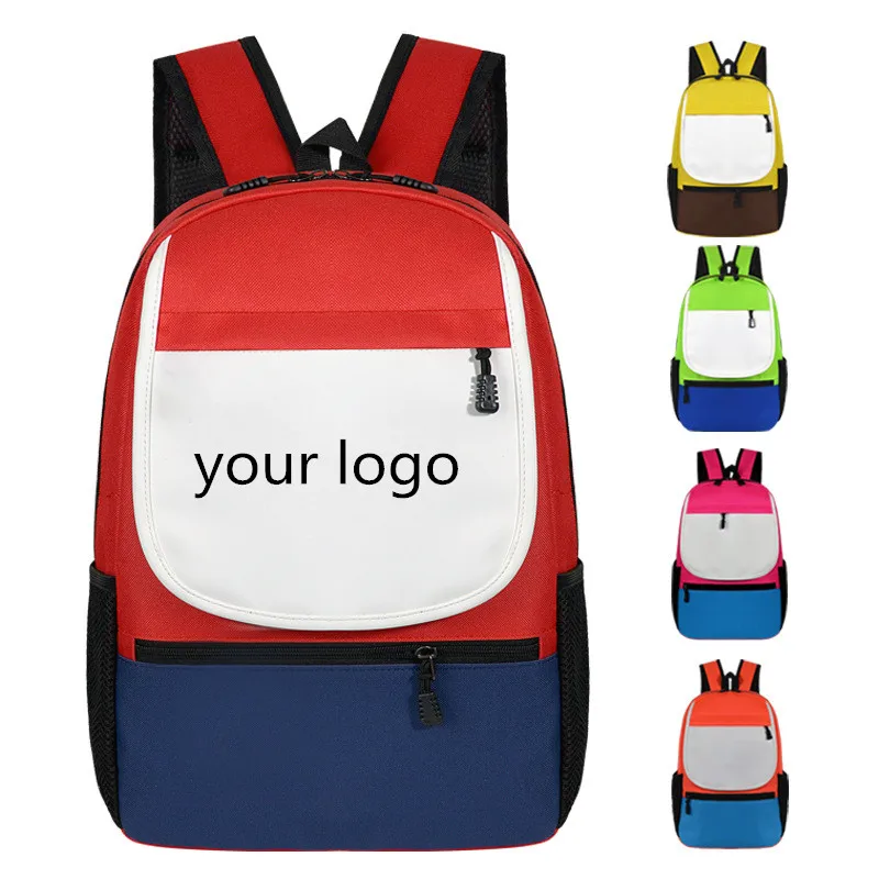 

Customize logo cheap primary unisex kids backpacks school bags for girls, Red/blue/gray/pink/black/custom made