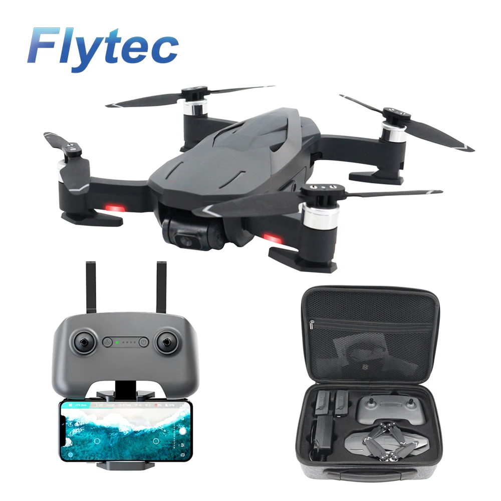 

Flytec H809HC 3-Axis Gimbal Professional RC GPS Quadcopter Drone With 4K Camera For 30 Mins Flying VS XIAOMI Drone, Black