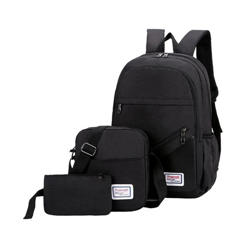 

3 pieces laptop school backpack shoulder bag handbag included cheap set bag