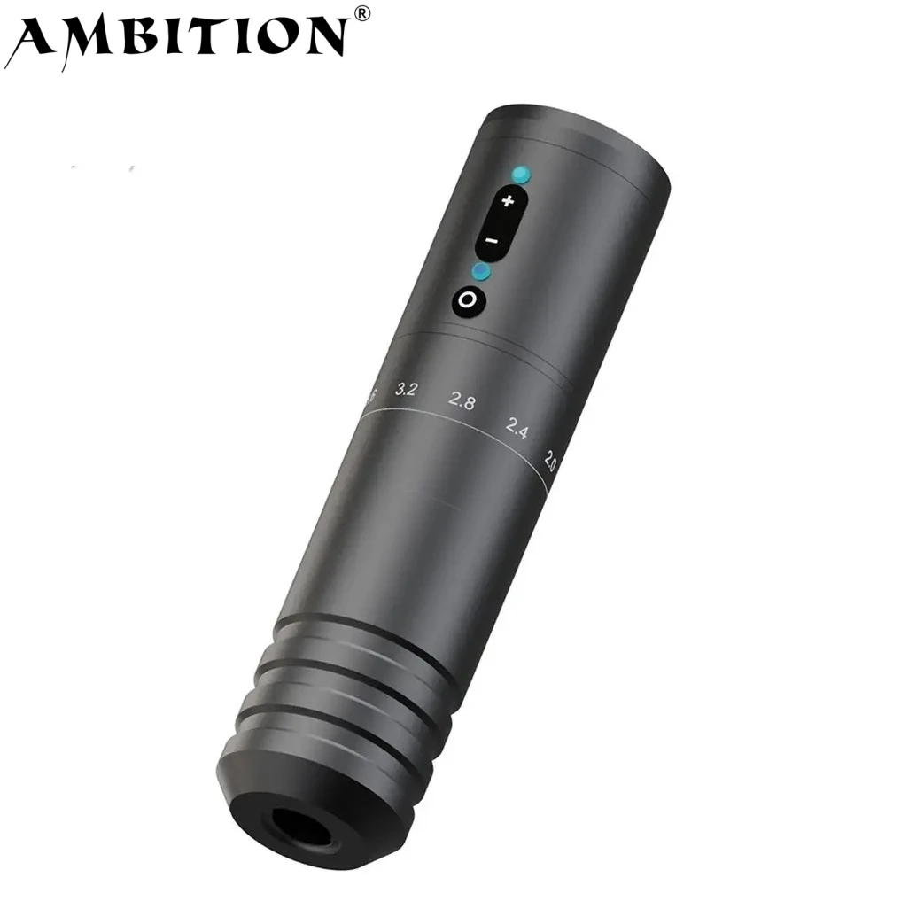 

Ambition Paco Professional 2.0-4.0mm Adjustable Stroke Wireless Rotary Tattoo Machine Pen for Artist Body Art