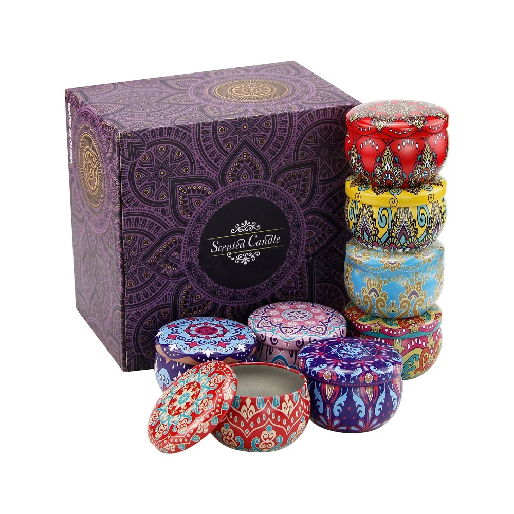 

Aromatherapy candle luxury custom special design soy tin candle