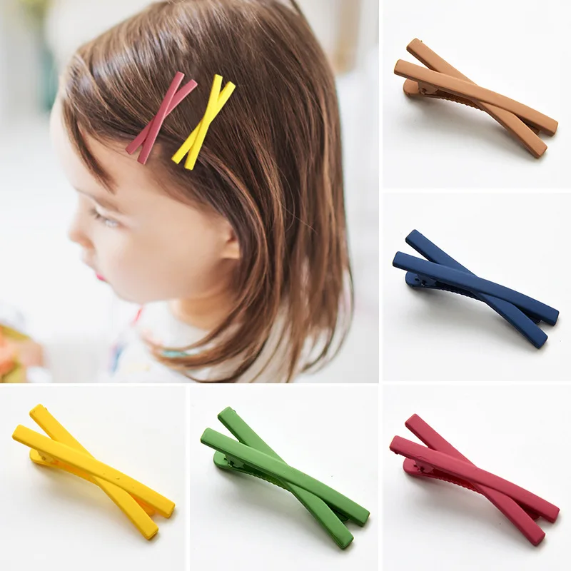 Simple Sweet Girl Hair Clip Bangs Clip Word Clip Cross Children Hairpin Hair Accessories Buy Kids Girls Hair Clips New Design Hair Band Girls Accessories Hair Clip Product On Alibaba Com