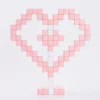 Romantic Bedside Table Lamp Modular LED Reading Lights Heart-shaped Handcraft Lamp For Living Room Home Decoration