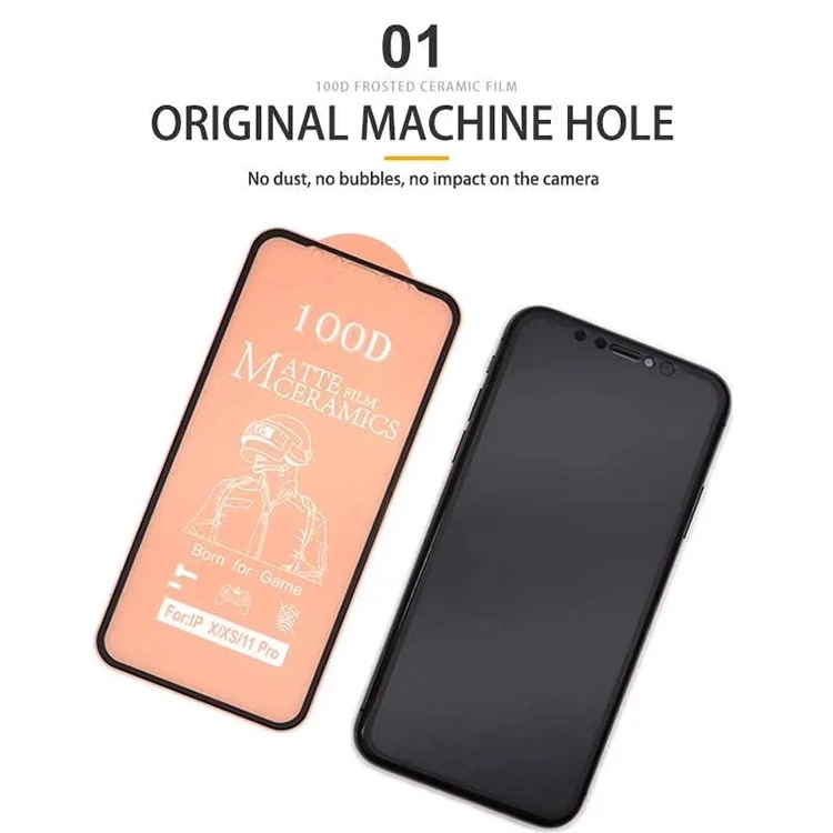 

Anti shock ceramic matte screen protector film cell phone machine for iphonex/xs/11 pro,xr/11,xs max/11 pro max