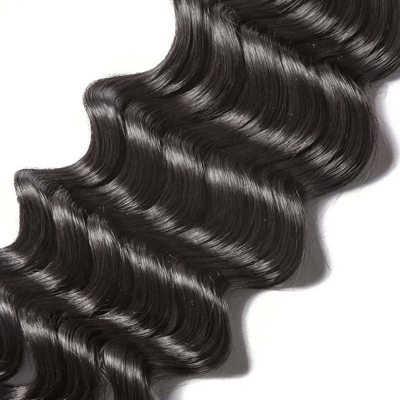 

Brazilian Hair human body wave hair bundles custom logo with closure human hair extension