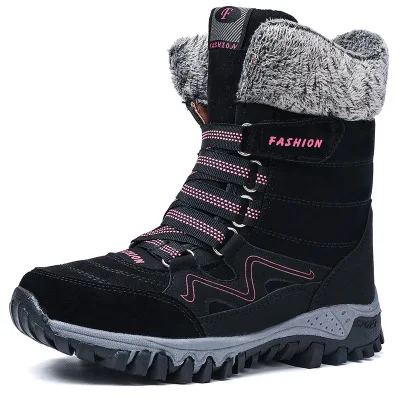 

Europe and the United States autumn winter new warmth with velvet hiking shoes with thick cotton shoes, As shown in figure