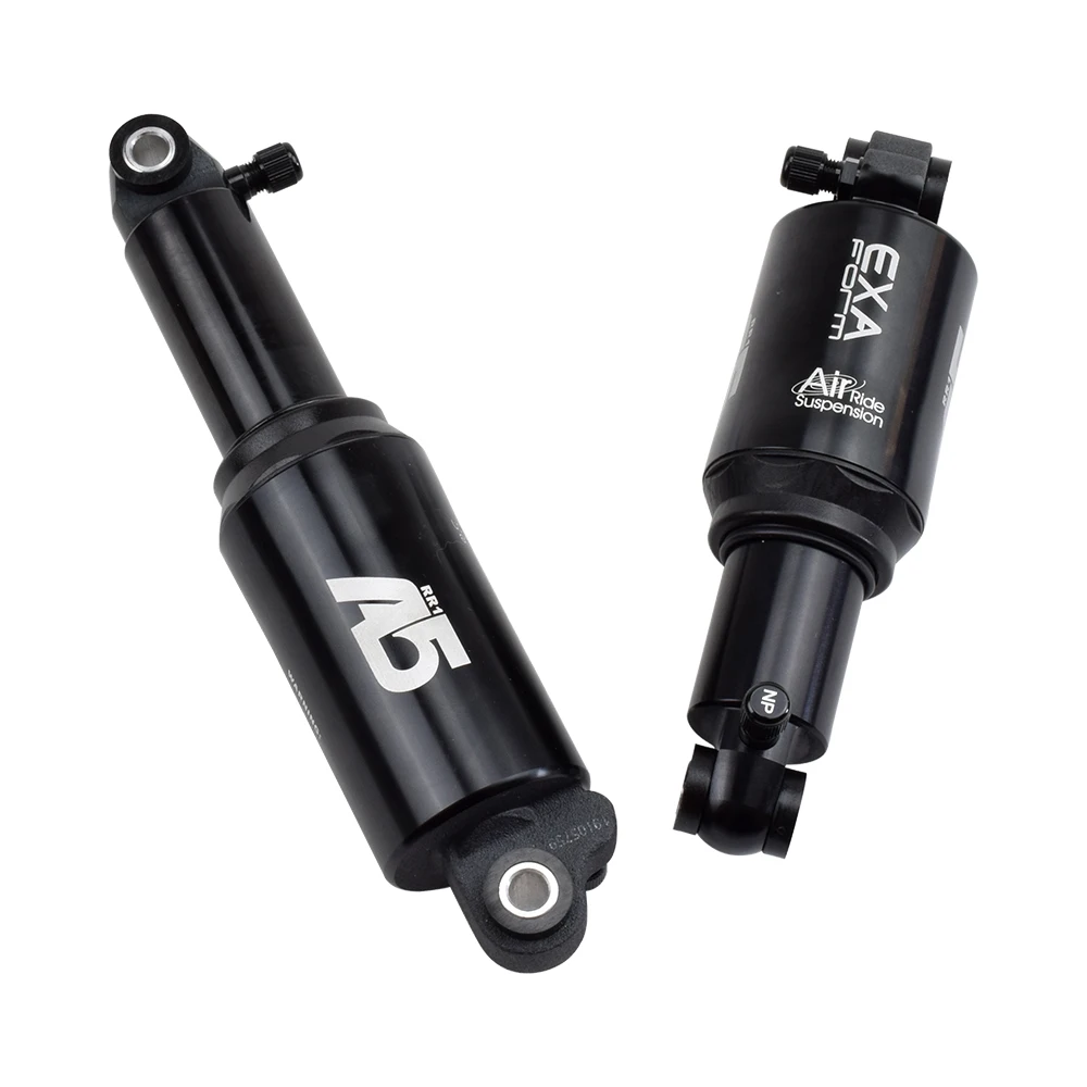 

KS Air Pressure Rear Shocks MTB Aluminium Alloy Downhill Mountain Bicycle Bike Shock Absorber 125/150/165/190mm A5-RR1, Black