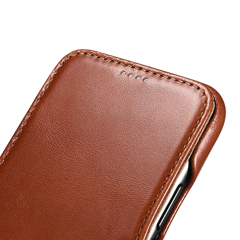 ICARER New Design Leather Phone Case Flip Leather Phone Cover for iPhone 12 Pro