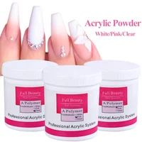 

Acrylic Powder Clear Pink White Carving Crystal Polymer 3D Nail Art Crystal Powders Poly Gel Tips Builder for Nails