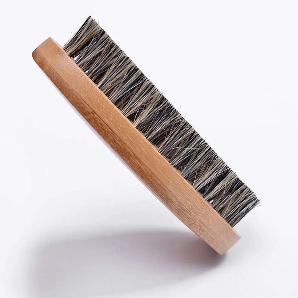 
Natural Boar Bristle Beard Brush For Men Bamboo Face Massage That Works Wonders To Comb Beards and Mustache Drop Shipping 