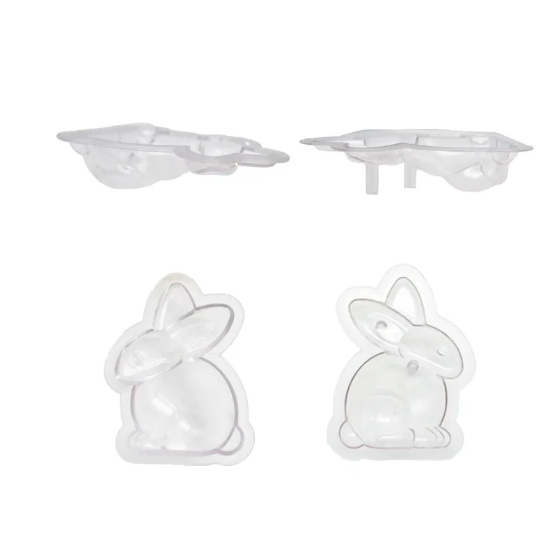 

DIY Baking The New 4pcs Making 3d Crafts Molds Bunny Shape Cake Molded Sugar Chocolate Mold Handmade Plastic Mold Molds
