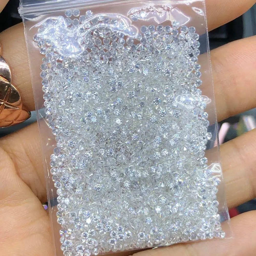 

2.4MM BEST D COLOR VVS1 CLARITY Wholesale Melee Size Moissanite Diamonds Brilliant Round Cut Moissanite Stones Wuzhou Holycome
