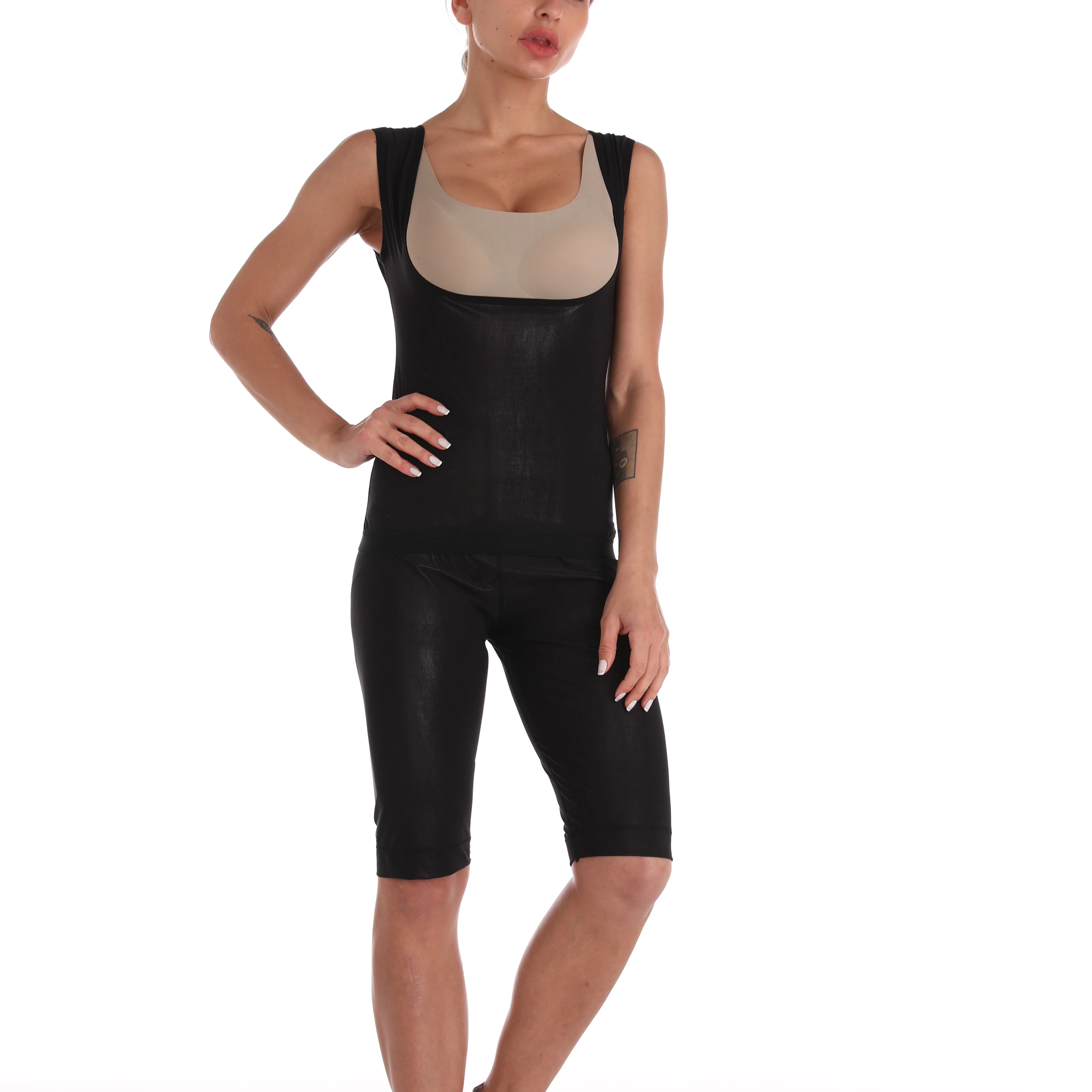 

Sports sauna suit sweat vest slimming sweat vest for women, Black or custom your color